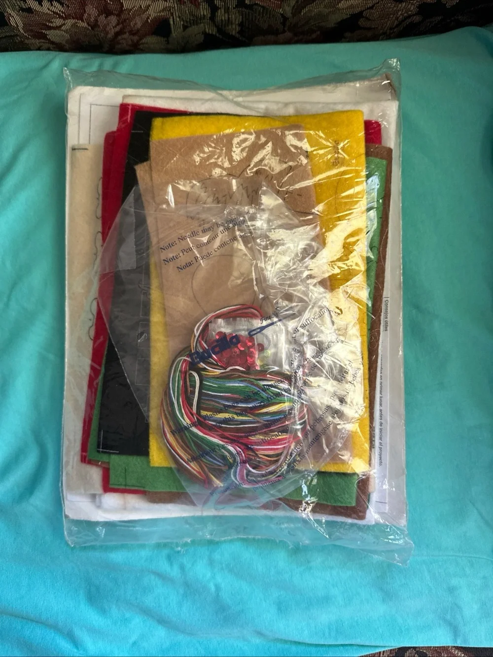 Bucilla Santa Paws Felt Stocking Kit - Red, Green, White, Black 86054